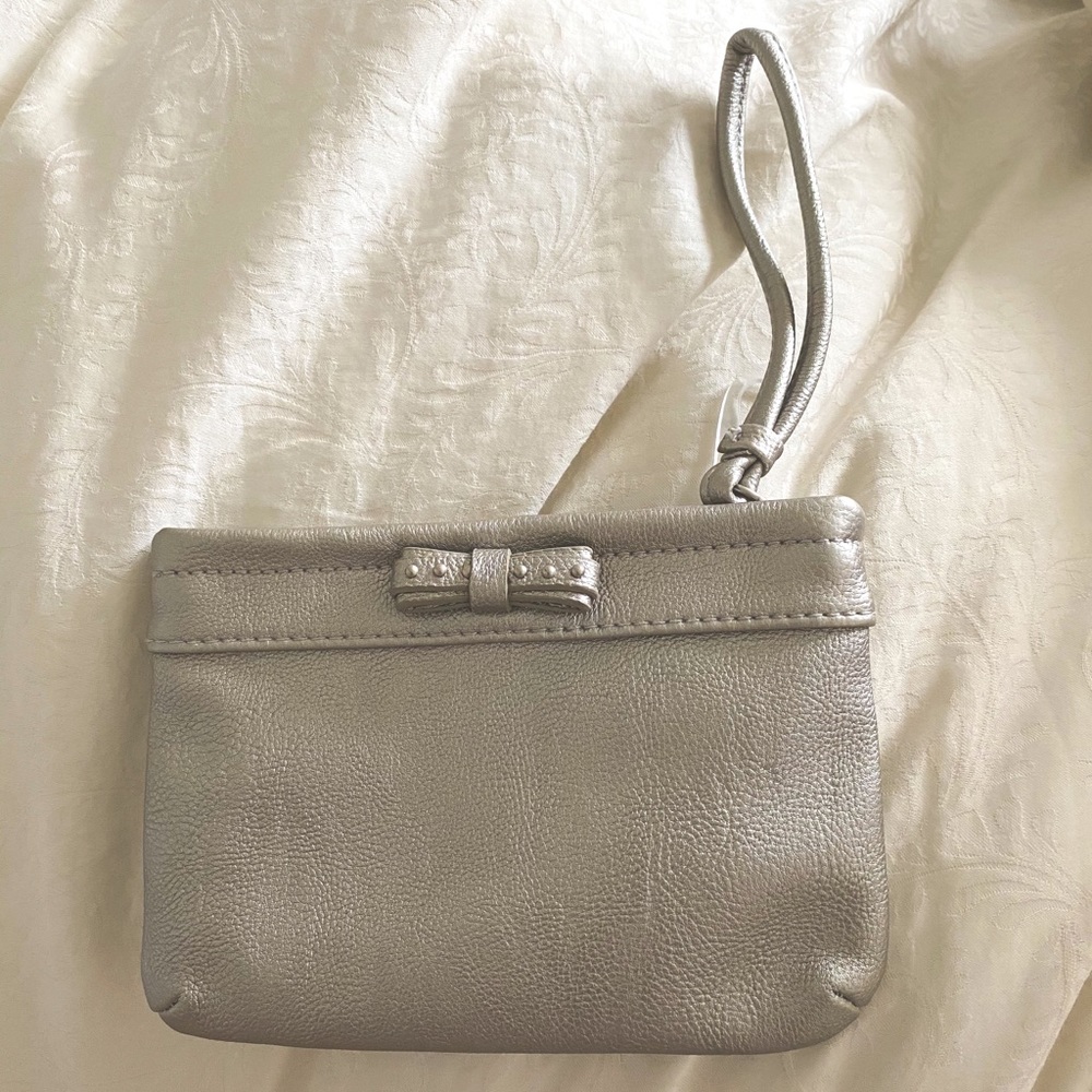 AEROPOSTALE Silver Mini Wristlet
